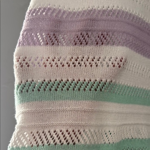 Alfred Dunner Relaxed Green and Purple Short Sleeve Tee 27 - Picture 5 of 9